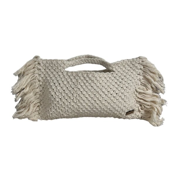 Ancestral Handmade Women's White Macrame Handbag Sz S - NWOT - Picture 1 of 8